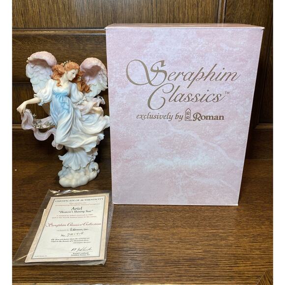 READ Seraphim Classics Ariel Heaven's Shining Star Angel Roman 78051 Figurine G - Picture 1 of 15